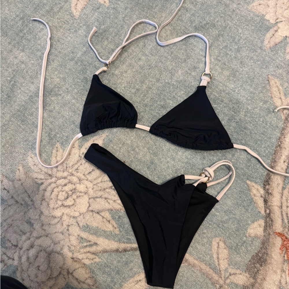 Princess Polly Black and White Bikini